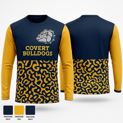 Covert Bulldogs 6001888 Long Sleeve Performance Shirt 1