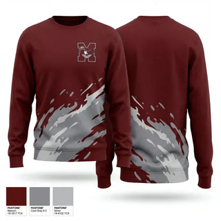 Crew Neck Sweatshirt, Red Bud High School Track & Field, Track & Field, Teamtime, Team time, sublimation, custom sports apparel, team uniforms, spirit wear, spiritwear, sports uniforms, custom shirts, team store, custom team store, fundraiser sports, apparel fundraiser