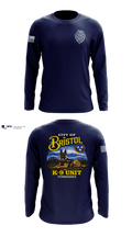 Bristol Tennessee Police Department K9 Unit 84290407 Long Sleeve Performance Shirt - 1