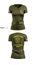 David Wade Correctional Center Women's Short Sleeve V-neck Shirt - 3