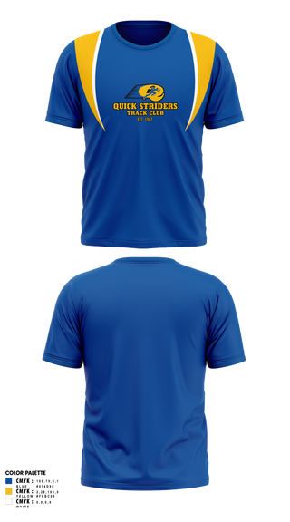 Short Sleeve Performance Shirt, Quick Striders, Track & Field, Teamtime, Team time, sublimation, custom sports apparel, team uniforms, spirit wear, spiritwear, sports uniforms, custom shirts, team store, custom team store, fundraiser sports, apparel fundraiser