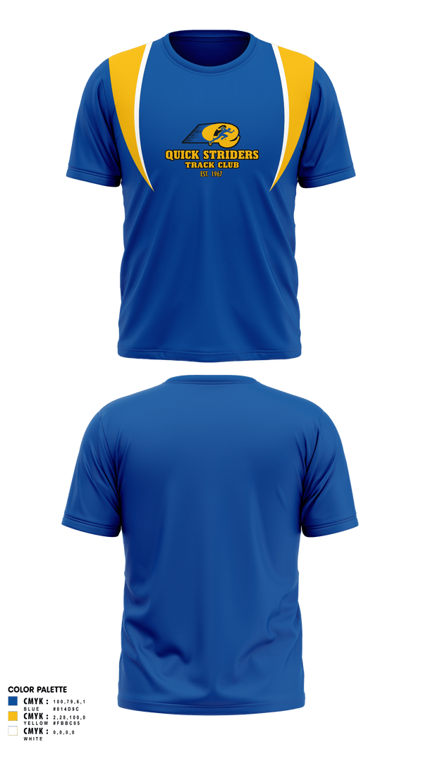 Short Sleeve Performance Shirt, Quick Striders, Track & Field, Teamtime, Team time, sublimation, custom sports apparel, team uniforms, spirit wear, spiritwear, sports uniforms, custom shirts, team store, custom team store, fundraiser sports, apparel fundraiser