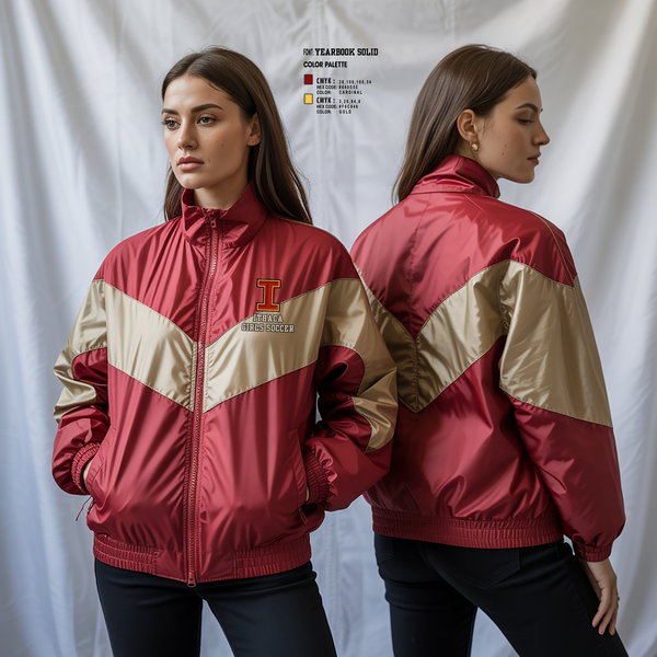 Windbreaker, Ithaca Girls Soccer, Women's Soccer, Teamtime, Team time, sublimation, custom sports apparel, team uniforms, spirit wear, spiritwear, sports uniforms, custom shirts, team store, custom team store, fundraiser sports, apparel fundraiser