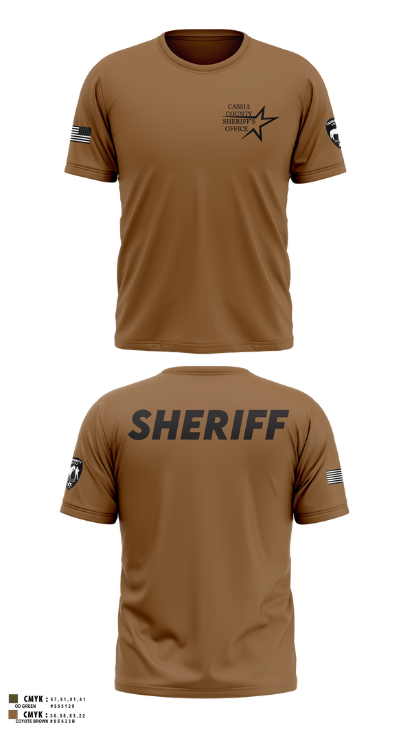 Short Sleeve Performance Shirt, Cassia County Sheriff’s Office, Police, Teamtime, Team time, sublimation, custom sports apparel, team uniforms, spirit wear, spiritwear, sports uniforms, custom shirts, team store, custom team store, fundraiser sports, apparel fundraiser