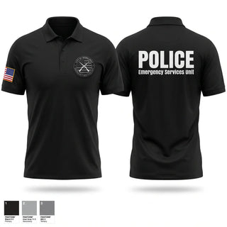 Short Sleeve Performance Polo, Emergency services unit, Police, Teamtime, Team time, sublimation, custom sports apparel, team uniforms, spirit wear, spiritwear, sports uniforms, custom shirts, team store, custom team store, fundraiser sports, apparel fundraiser