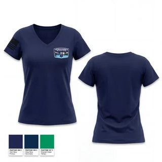 Womens Short Sleeve Vneck Shirt, Vergennes Area Rescue Squad, EMS/EMT, Teamtime, Team time, sublimation, custom sports apparel, team uniforms, spirit wear, spiritwear, sports uniforms, custom shirts, team store, custom team store, fundraiser sports, apparel fundraiser