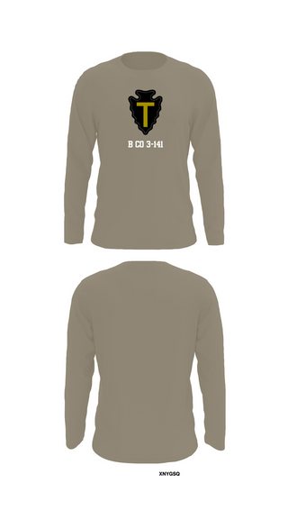 Long Sleeve Performance Shirt, B CO 3-141, Army, Teamtime, Team time, sublimation, custom sports apparel, team uniforms, spirit wear, spiritwear, sports uniforms, custom shirts, team store, custom team store, fundraiser sports, apparel fundraiser