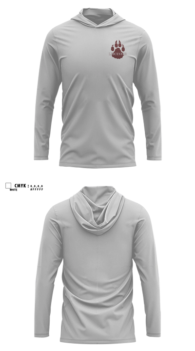 Leicester High School Basketball 1950445 Long Sleeve Performance Shirt with hood - 4