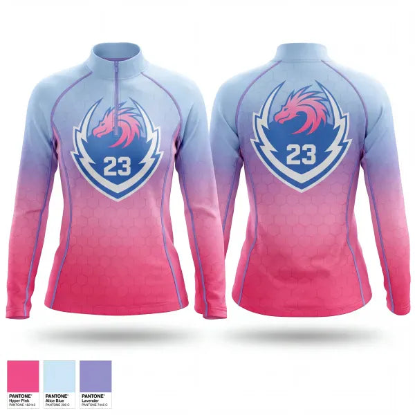 Quarter Zip Jacket, Dragons, , Teamtime, Team time, sublimation, custom sports apparel, team uniforms, spirit wear, spiritwear, sports uniforms, custom shirts, team store, custom team store, fundraiser sports, apparel fundraiser