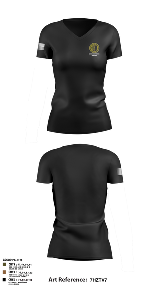 Womens Short Sleeve Vneck Shirt, Illinois Counterdrug Task Force, , Teamtime, Team time, sublimation, custom sports apparel, team uniforms, spirit wear, spiritwear, sports uniforms, custom shirts, team store, custom team store, fundraiser sports, apparel fundraiser