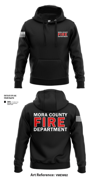 Hoodie, Mora county fire, Fire Department, Teamtime, Team time, sublimation, custom sports apparel, team uniforms, spirit wear, spiritwear, sports uniforms, custom shirts, team store, custom team store, fundraiser sports, apparel fundraiser