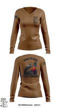 NIOC Pacific Officers Association 26221962 Women's Long Sleeve V-neck Shirt - 1
