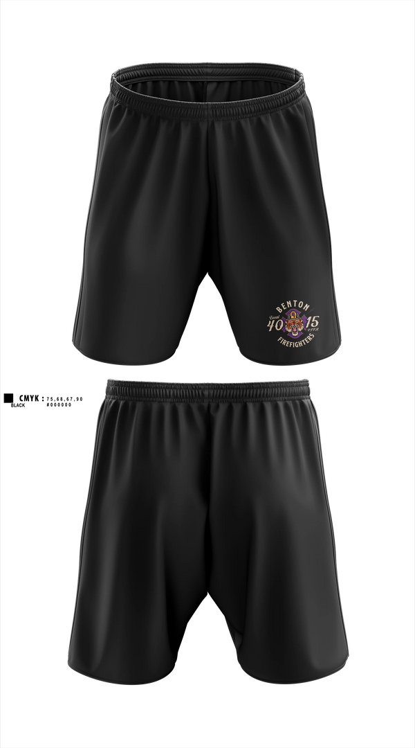 Athletic Shorts With Pockets, Benton Fire, Fire Department, Teamtime, Team time, sublimation, custom sports apparel, team uniforms, spirit wear, spiritwear, sports uniforms, custom shirts, team store, custom team store, fundraiser sports, apparel fundraiser