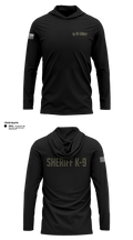 Williamson County K-9 Unit 61975120 Long Sleeve Performance Shirt with hood - 14