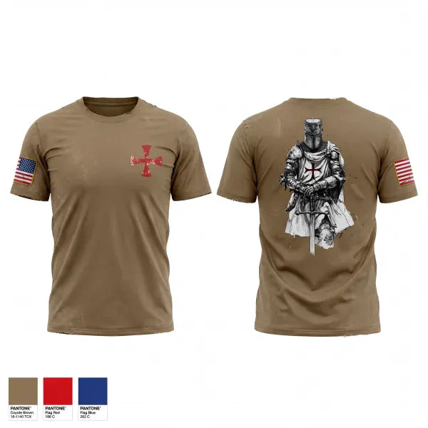 Old School Cotton Feel Shirt, Templars, Army, Teamtime, Team time, sublimation, custom sports apparel, team uniforms, spirit wear, spiritwear, sports uniforms, custom shirts, team store, custom team store, fundraiser sports, apparel fundraiser