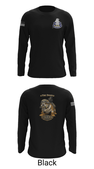 Long Sleeve Performance Shirt, C-co 4-31 INF Mortar Section, Army, Teamtime, Team time, sublimation, custom sports apparel, team uniforms, spirit wear, spiritwear, sports uniforms, custom shirts, team store, custom team store, fundraiser sports, apparel fundraiser
