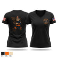 Gaston County Emergency Management and Fire Services Women's Short Sleeve V-neck Shirt - 1