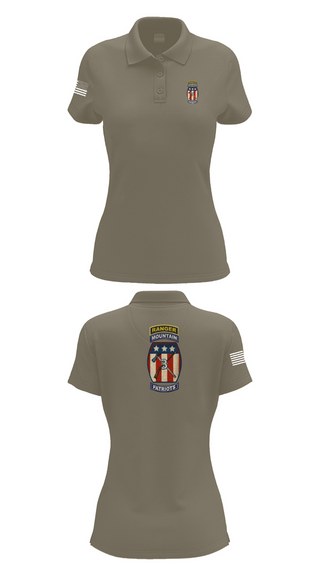 Womens Short Sleeve Performance Polo, 2-47 infantry 3rd BRG 10th MTN, Army, Teamtime, Team time, sublimation, custom sports apparel, team uniforms, spirit wear, spiritwear, sports uniforms, custom shirts, team store, custom team store, fundraiser sports, apparel fundraiser
