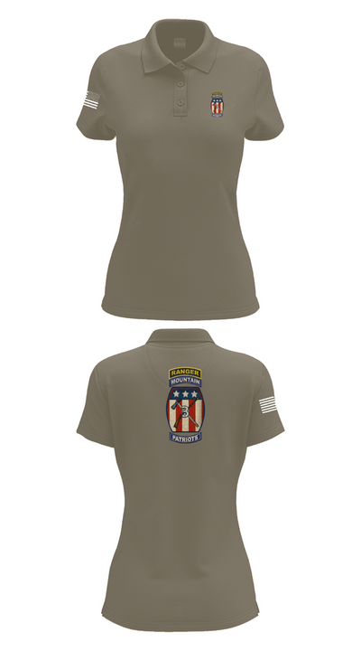 2-47 infantry 3rd BRG 10th MTN 15406658 Women's Short Sleeve Performance Polo  - 75