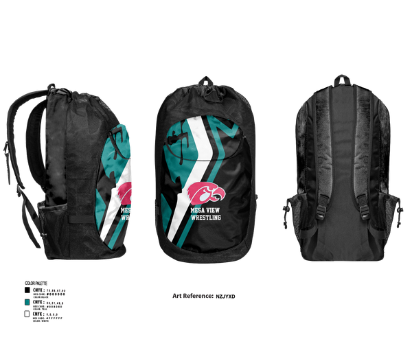 Gear Bag, Mesa View Wrestling, Wrestling, Teamtime, Team time, sublimation, custom sports apparel, team uniforms, spirit wear, spiritwear, sports uniforms, custom shirts, team store, custom team store, fundraiser sports, apparel fundraiser