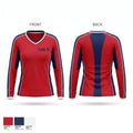 Lady G Women's Long Sleeve V-neck Shirt - 1