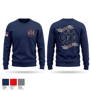 Crew Neck Sweatshirt, Elyria Fire Department, Fire Department, Teamtime, Team time, sublimation, custom sports apparel, team uniforms, spirit wear, spiritwear, sports uniforms, custom shirts, team store, custom team store, fundraiser sports, apparel fundraiser