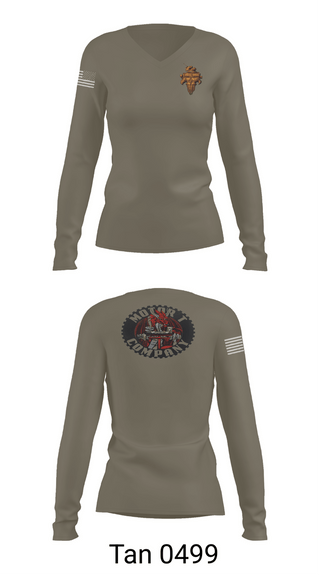 Womens Long Sleeve Vneck Shirt, 3D LSB MT CO, Marines, Teamtime, Team time, sublimation, custom sports apparel, team uniforms, spirit wear, spiritwear, sports uniforms, custom shirts, team store, custom team store, fundraiser sports, apparel fundraiser