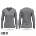 Traffic Unit Women's Long Sleeve V-neck Shirt - 1