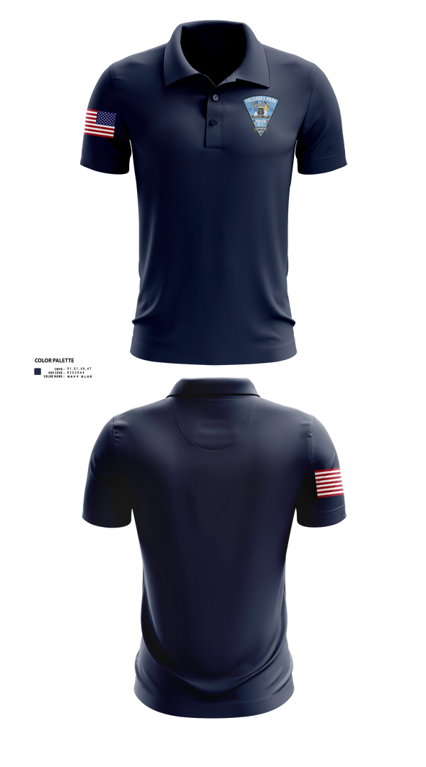 Short Sleeve Performance Polo, Palisades Park Police Department Public, Police, Teamtime, Team time, sublimation, custom sports apparel, team uniforms, spirit wear, spiritwear, sports uniforms, custom shirts, team store, custom team store, fundraiser sports, apparel fundraiser
