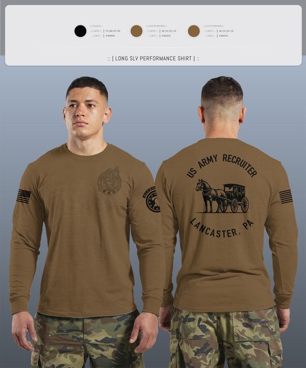 Long Sleeve Performance Shirt, LANCASTE, PA RECRUITING, , Teamtime, Team time, sublimation, custom sports apparel, team uniforms, spirit wear, spiritwear, sports uniforms, custom shirts, team store, custom team store, fundraiser sports, apparel fundraiser