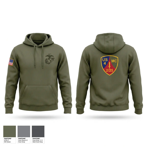 Hoodie, 2nd Battalion, 25th Marines, Marines, Teamtime, Team time, sublimation, custom sports apparel, team uniforms, spirit wear, spiritwear, sports uniforms, custom shirts, team store, custom team store, fundraiser sports, apparel fundraiser