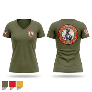 Womens Short Sleeve Vneck Shirt, IOC 4-26, Marines, Teamtime, Team time, sublimation, custom sports apparel, team uniforms, spirit wear, spiritwear, sports uniforms, custom shirts, team store, custom team store, fundraiser sports, apparel fundraiser