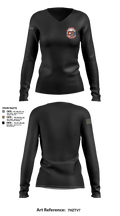 DET 520 13861884 Women's Long Sleeve V-neck Shirt - 3