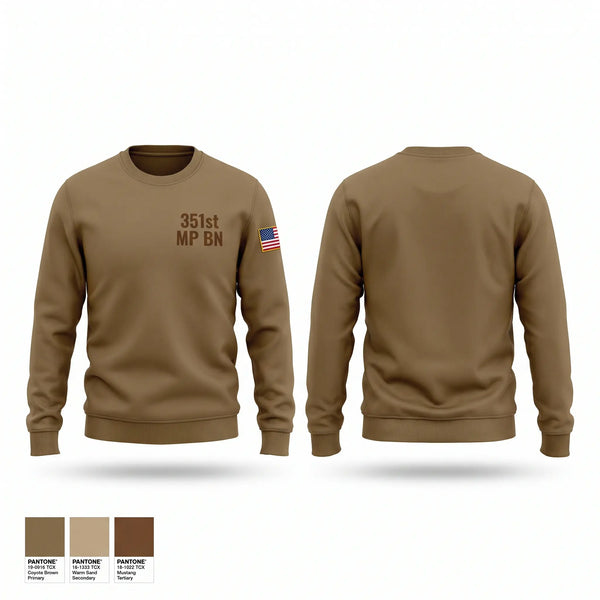 Crew Neck Sweatshirt, 351st MP BN, Army, Teamtime, Team time, sublimation, custom sports apparel, team uniforms, spirit wear, spiritwear, sports uniforms, custom shirts, team store, custom team store, fundraiser sports, apparel fundraiser