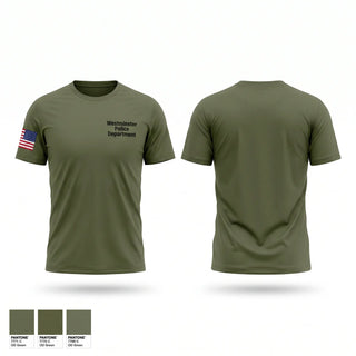 Short Sleeve Performance Shirt, Westminster Police Department, Police, Teamtime, Team time, sublimation, custom sports apparel, team uniforms, spirit wear, spiritwear, sports uniforms, custom shirts, team store, custom team store, fundraiser sports, apparel fundraiser