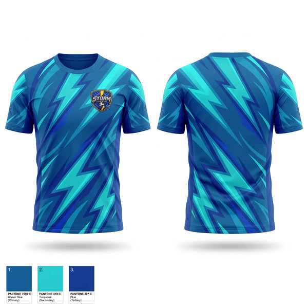 Mens Soccer Jersey, Storm F.C., Men's Soccer, Teamtime, Team time, sublimation, custom sports apparel, team uniforms, spirit wear, spiritwear, sports uniforms, custom shirts, team store, custom team store, fundraiser sports, apparel fundraiser