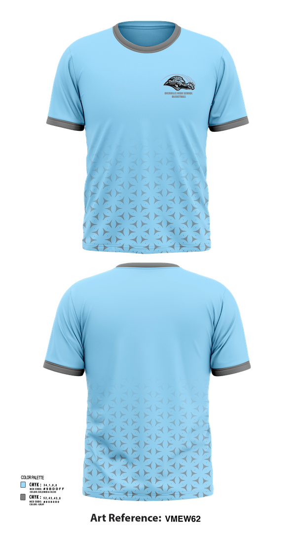 Short Sleeve Performance Shirt, Overhills High School Basketball, Men's Basketball, Teamtime, Team time, sublimation, custom sports apparel, team uniforms, spirit wear, spiritwear, sports uniforms, custom shirts, team store, custom team store, fundraiser sports, apparel fundraiser