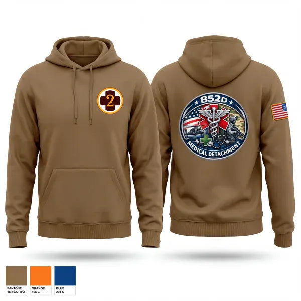 Hoodie, 852D Medical Detachment, Army, Teamtime, Team time, sublimation, custom sports apparel, team uniforms, spirit wear, spiritwear, sports uniforms, custom shirts, team store, custom team store, fundraiser sports, apparel fundraiser