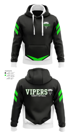 Hoodie, Vipers, Softball, Teamtime, Team time, sublimation, custom sports apparel, team uniforms, spirit wear, spiritwear, sports uniforms, custom shirts, team store, custom team store, fundraiser sports, apparel fundraiser
