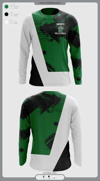 Long Sleeve Performance Shirt, Nordonia Knights Volleyball, Men's Volleyball, Teamtime, Team time, sublimation, custom sports apparel, team uniforms, spirit wear, spiritwear, sports uniforms, custom shirts, team store, custom team store, fundraiser sports, apparel fundraiser