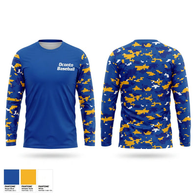 Oconto Baseball Long Sleeve Performance Shirt 2