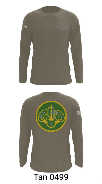 3d Cavalry Regiment 44657863 Long Sleeve Performance Shirt 66