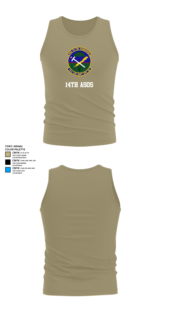 Tank Top, 14th ASOS, , Teamtime, Team time, sublimation, custom sports apparel, team uniforms, spirit wear, spiritwear, sports uniforms, custom shirts, team store, custom team store, fundraiser sports, apparel fundraiser