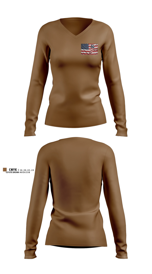 Womens Long Sleeve Vneck Shirt, Steppas, Air Force, Teamtime, Team time, sublimation, custom sports apparel, team uniforms, spirit wear, spiritwear, sports uniforms, custom shirts, team store, custom team store, fundraiser sports, apparel fundraiser