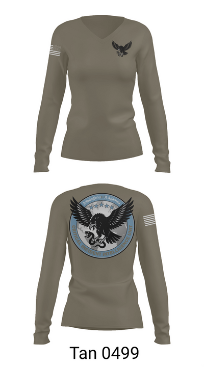 Critical Incident Intelligence Unit 55950160 Women's Long Sleeve V-neck Shirt - 73