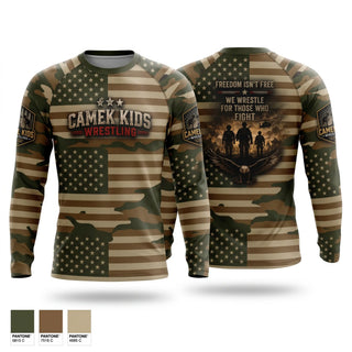 Long Sleeve Performance Shirt, Camel kids 2026, Wrestling, Teamtime, Team time, sublimation, custom sports apparel, team uniforms, spirit wear, spiritwear, sports uniforms, custom shirts, team store, custom team store, fundraiser sports, apparel fundraiser