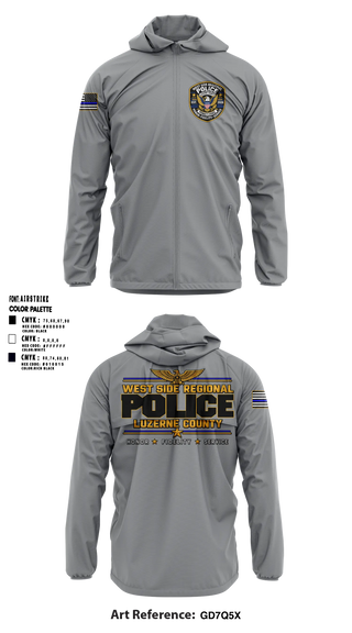 Windbreaker, West Side regional police department, Police, Teamtime, Team time, sublimation, custom sports apparel, team uniforms, spirit wear, spiritwear, sports uniforms, custom shirts, team store, custom team store, fundraiser sports, apparel fundraiser