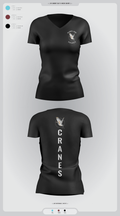 Cranes 67660647 Women's Short Sleeve V-neck Shirt - 6