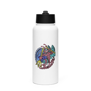 USS CHARLOTTE SSN 766 29981241 Stainless Steel Water Bottle with a Straw Lid