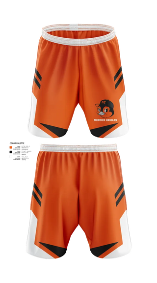 Athletic Shorts With Pockets, Morrice Orioles, Softball, Teamtime, Team time, sublimation, custom sports apparel, team uniforms, spirit wear, spiritwear, sports uniforms, custom shirts, team store, custom team store, fundraiser sports, apparel fundraiser